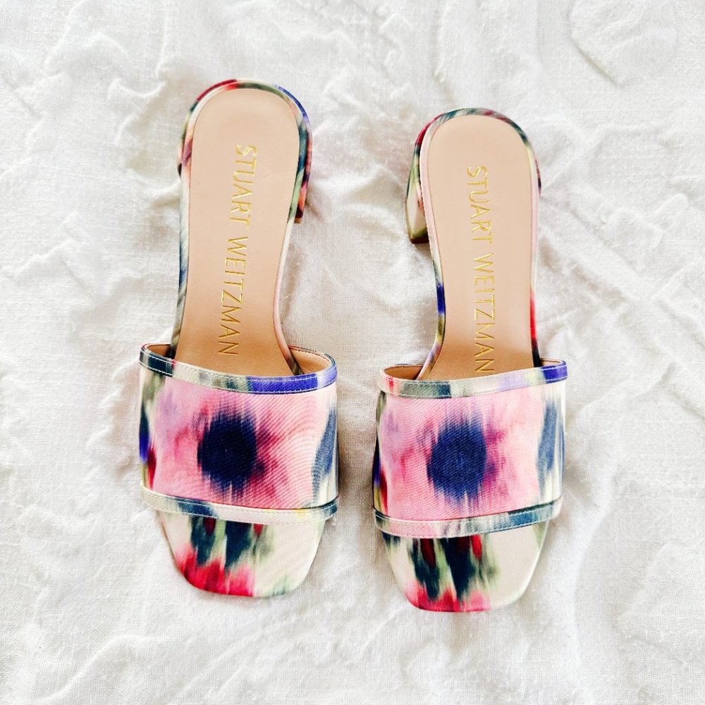 Stuart Weitzman Cayman Block Heel Sandals Size 5 - image 4